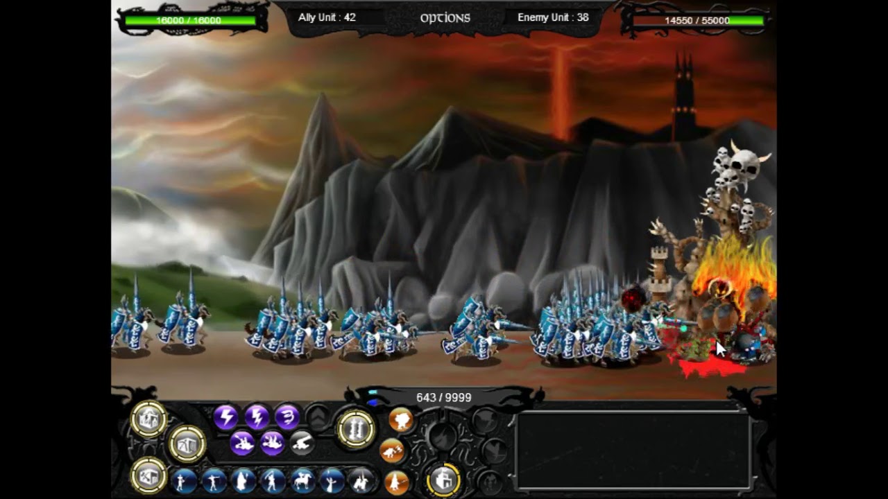 【Walkthrough】Epic War 2 ► Chapter 15 ~Into the Inferno~ ★ Mankind ║#16║