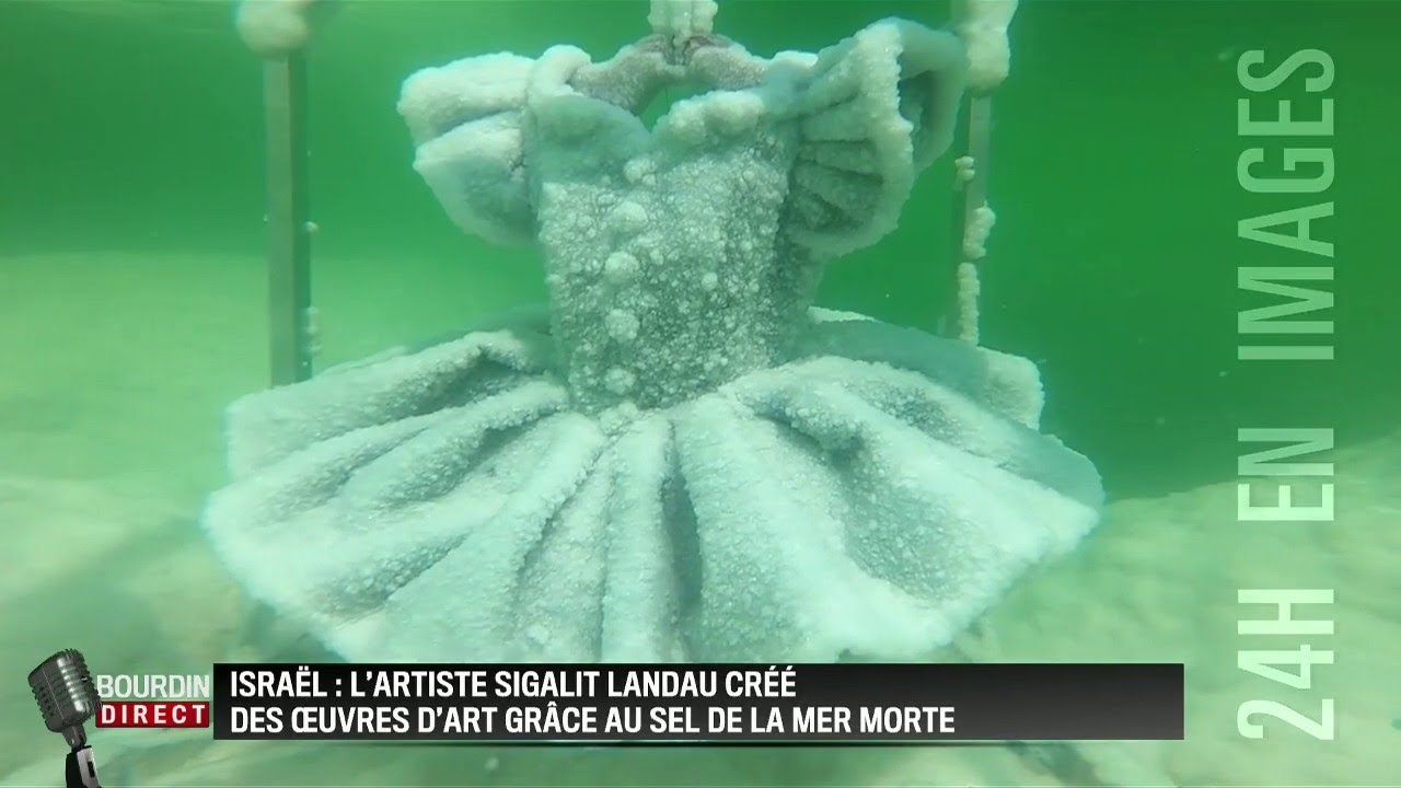 Les étonnantes "sculptures" de sel de la Mer Morte