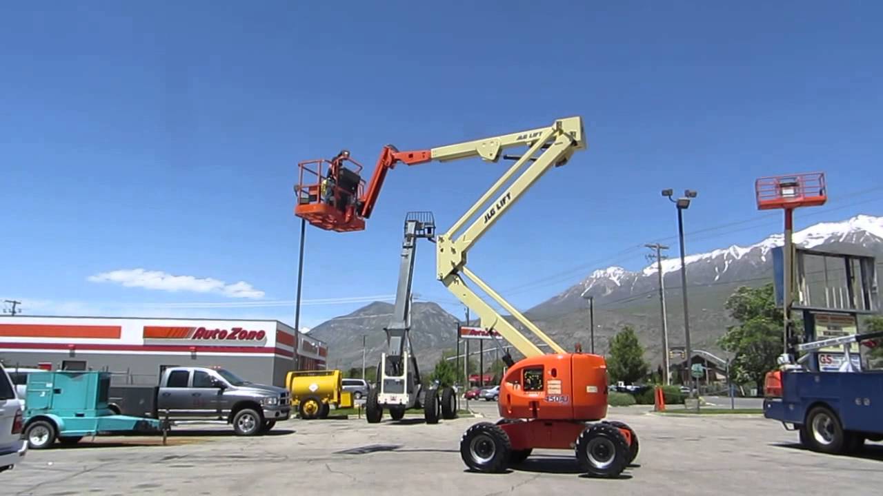 Manlift Articulating Boom Lift Aerial 2006 JLG 45' Reach 4x4 On-Board 120 VAC Generator $28,800