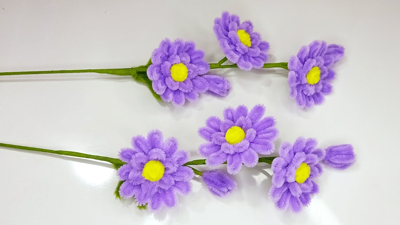 Diy Pipe cleaner Flowers| Easy Tutorial