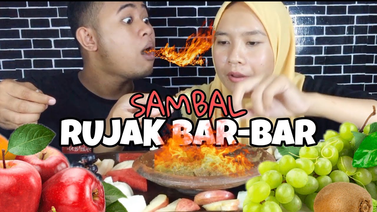 ASMR RUJAK BUAH PEDAS | MUKBANG BAR-BAR BIKIN NGILER