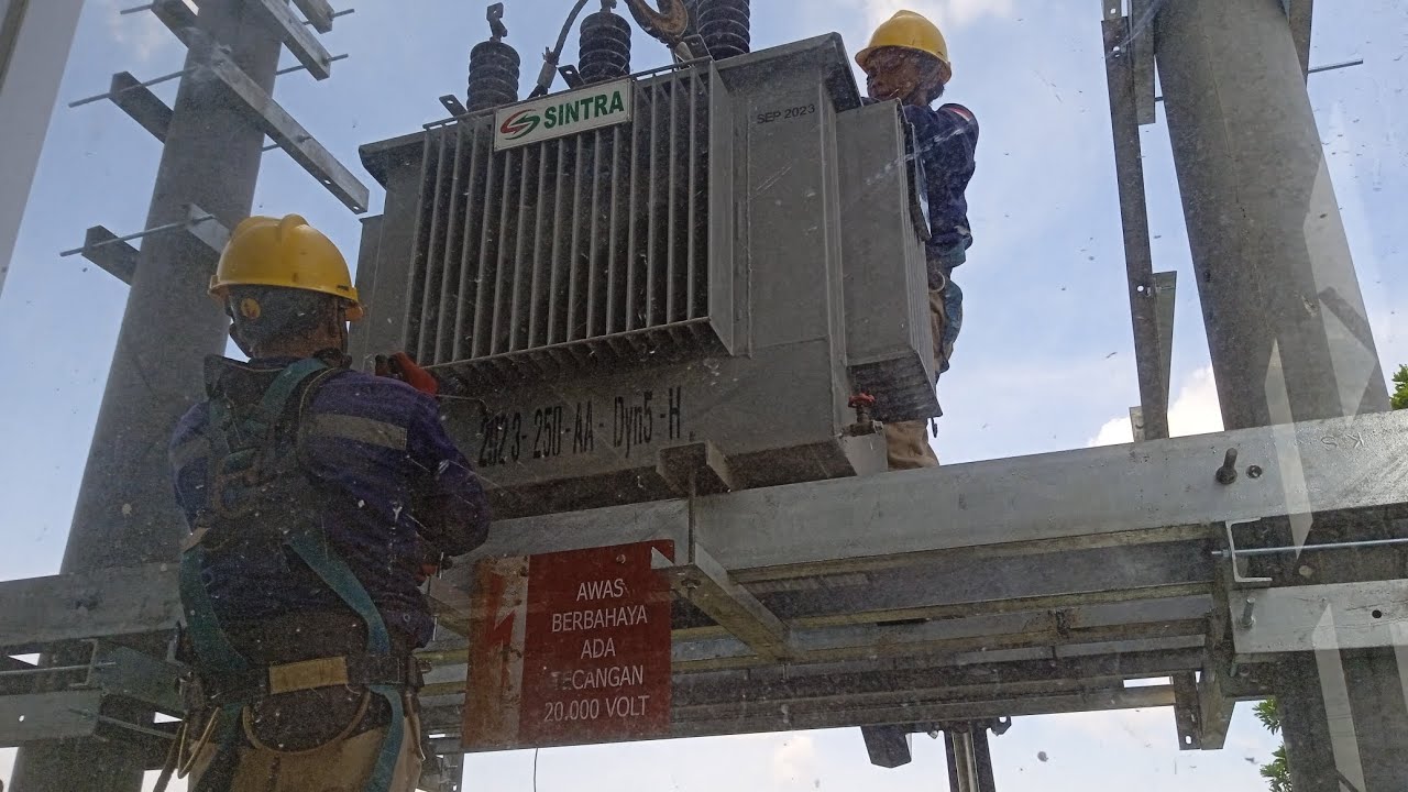 Pemasangan Trafo PLN Gardu listrik