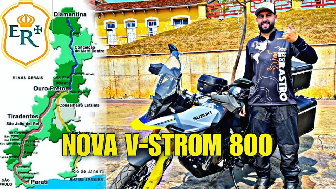 01 - VIAGEM DE MOTO - ESTRADA REAL COM A SUZUKI V-STROM 800