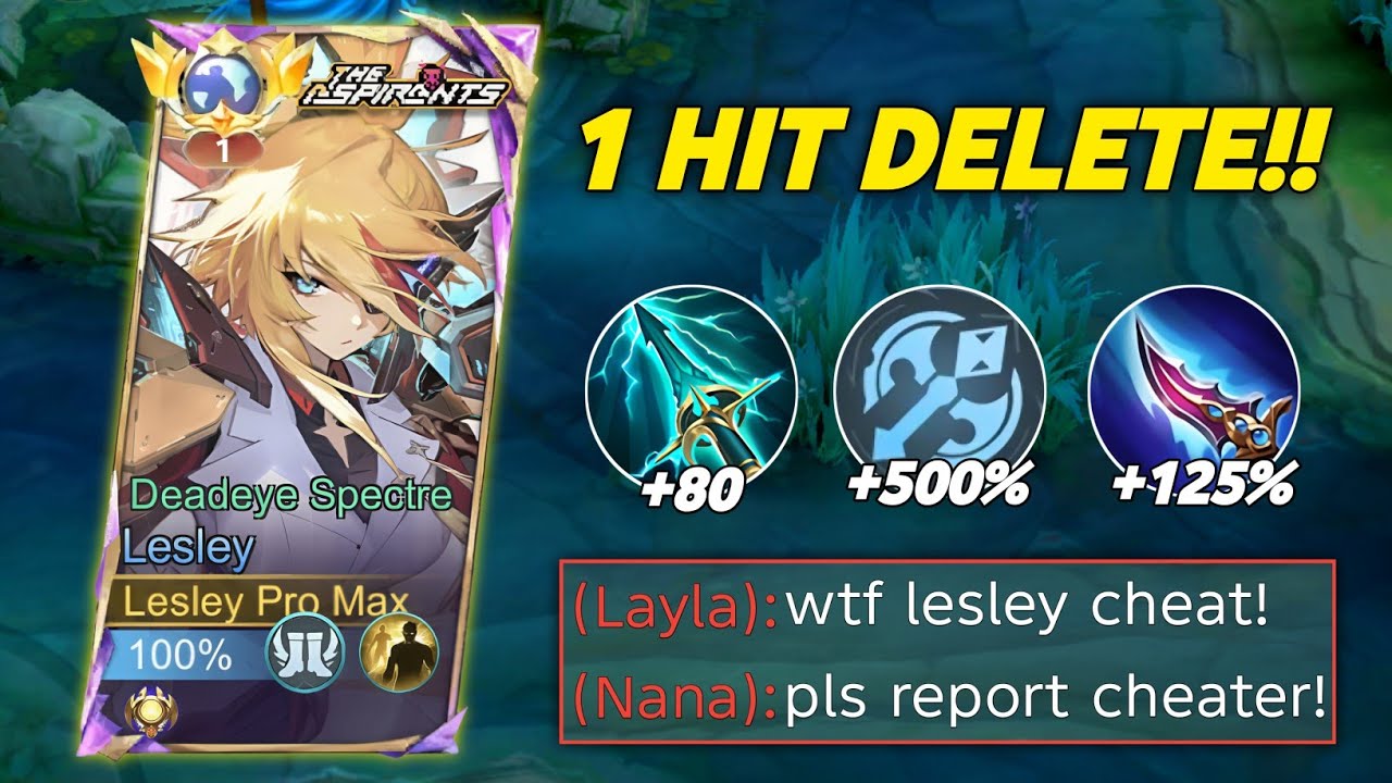 GLOBAL LESLEY ABUSE THIS NEW BRUTAL 1 HIT BUILD (NEW SEASON🔥) - LESLEY BEST BUILD TOP  1 GLOBAL 2026
