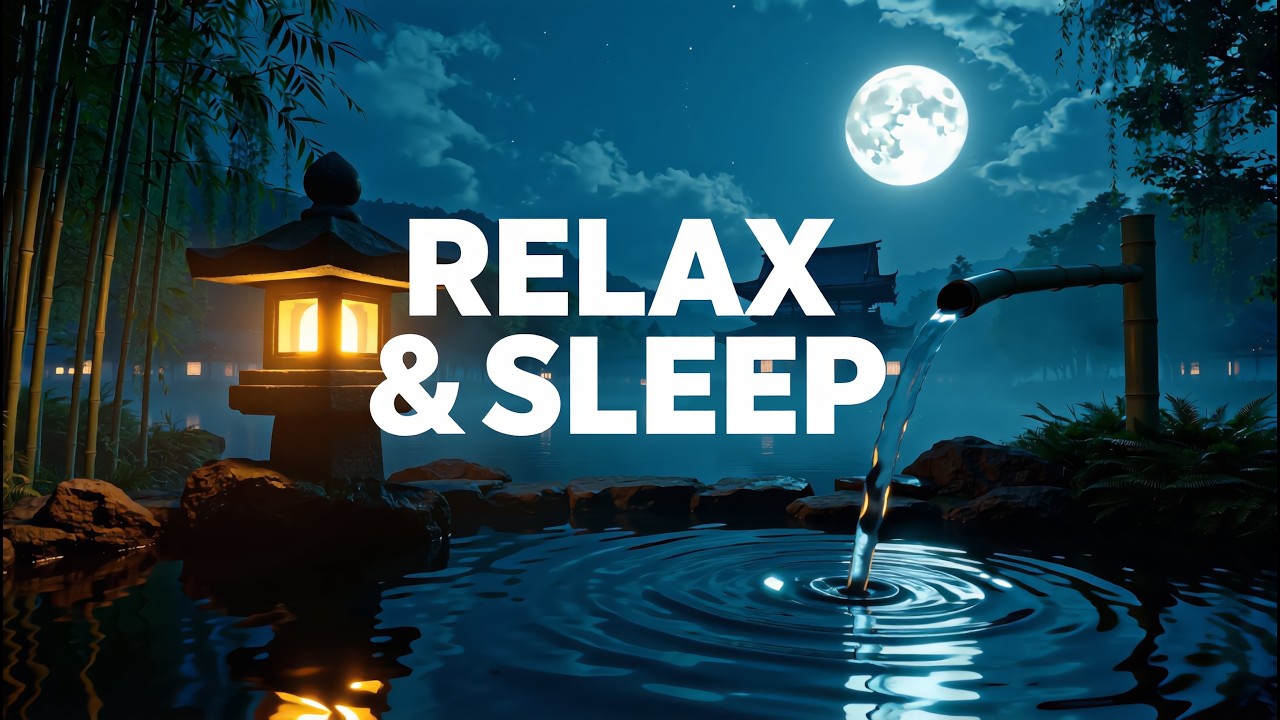 Усни за 3 минуты 🌙 Глубокая музыка для сна и снятия стресса  🌙  Japanese Zen Garden Sleep Music