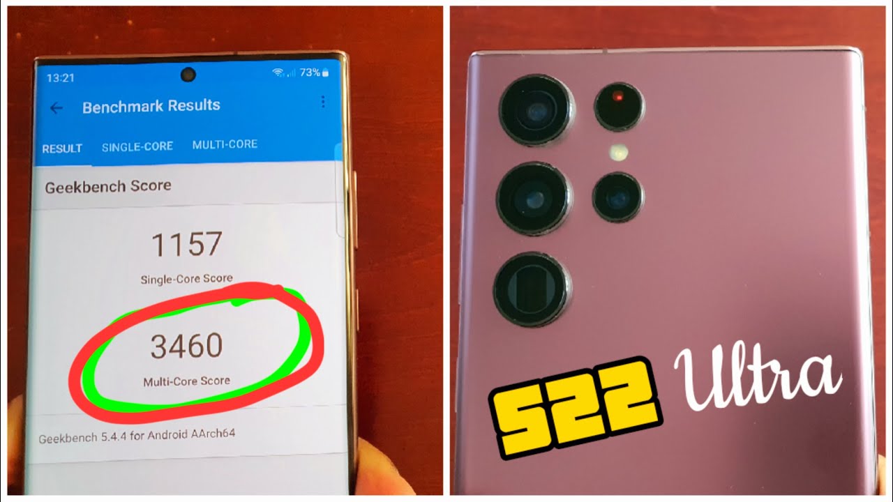 Samsung Galaxy S22 Ultra Benchmark Test EXYNOS 2200