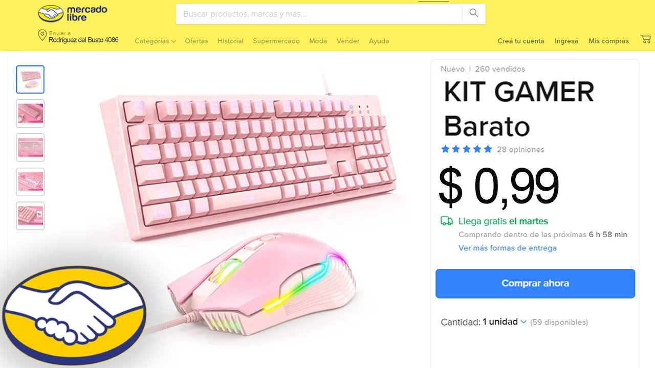 Compré el KIT GAMER más BARATO en MERCADO LIBRE