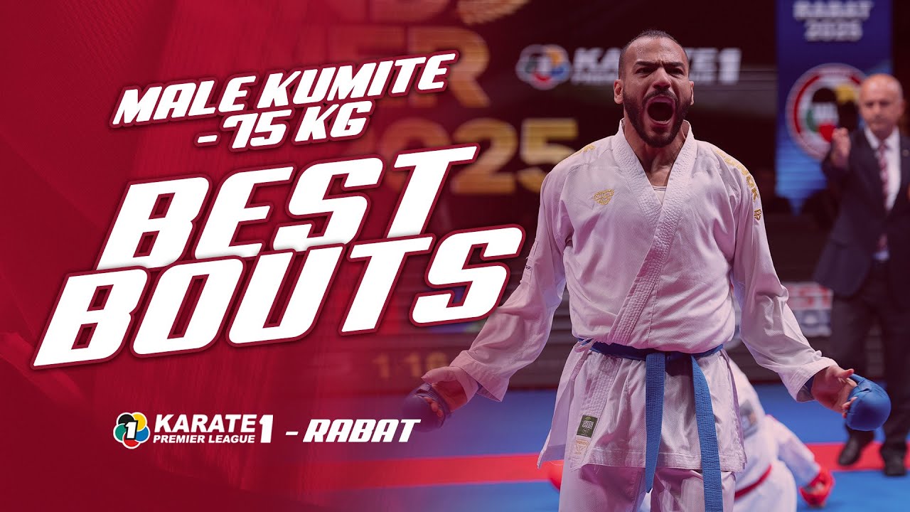 Best Bouts of Karate1Rabat: MALE KUMITE -75KG | WORLD KARATE FEDERATION