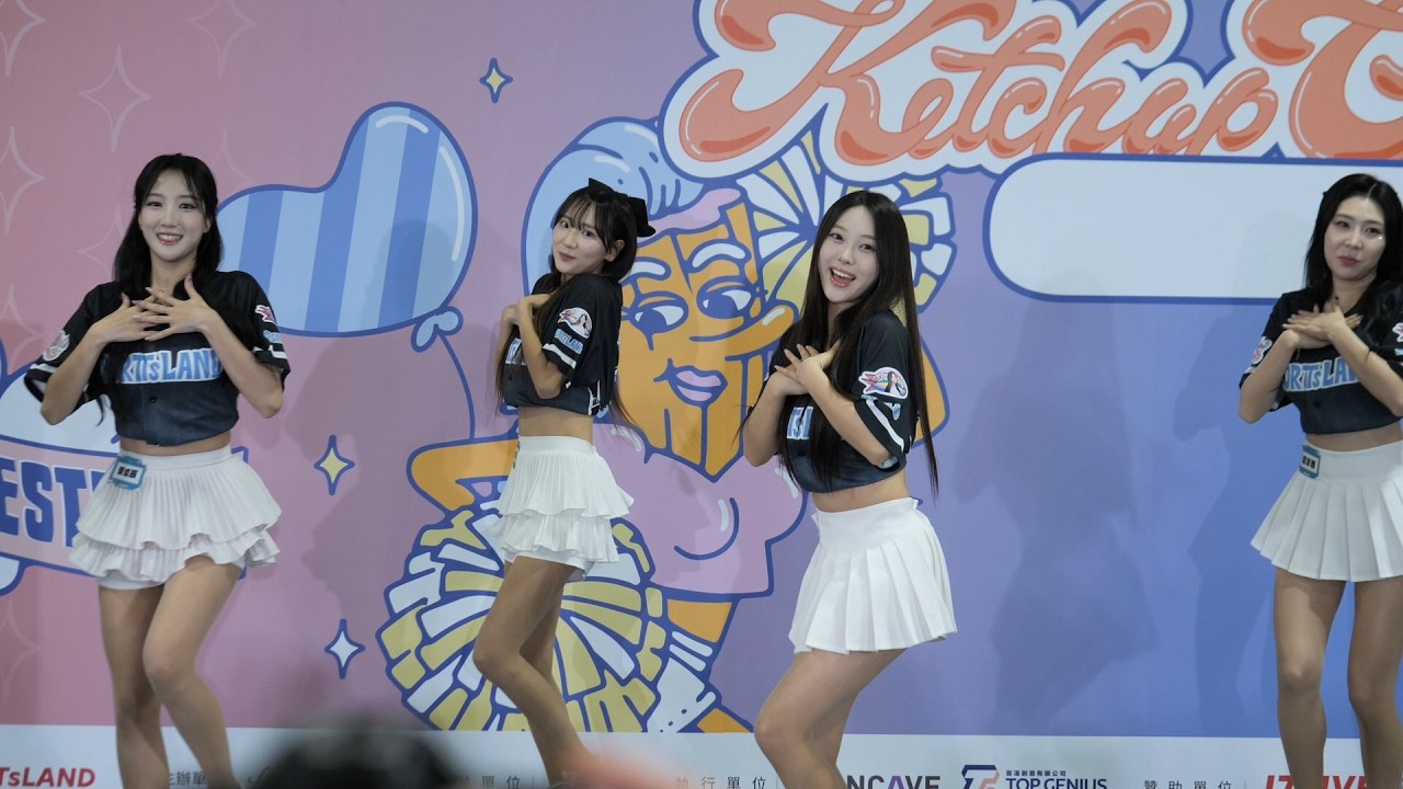 宋旼校、徐如辰、車睿娜、龍京雅舞蹈表演少女時代的Oh!(2026 SPORTsLAND台灣運動文化展-啦啦隊見面會)