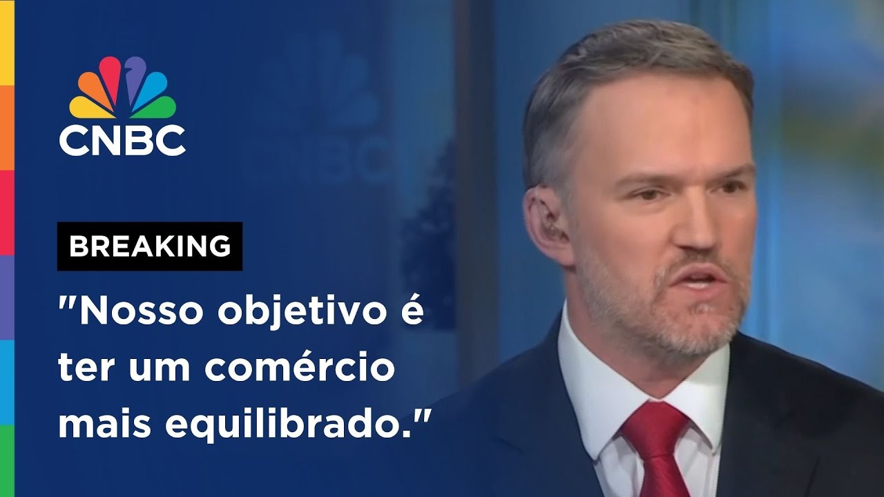 Novo tarifaço de 100% depende da China, diz representante do comércio dos EUA | CNBC BREAKING