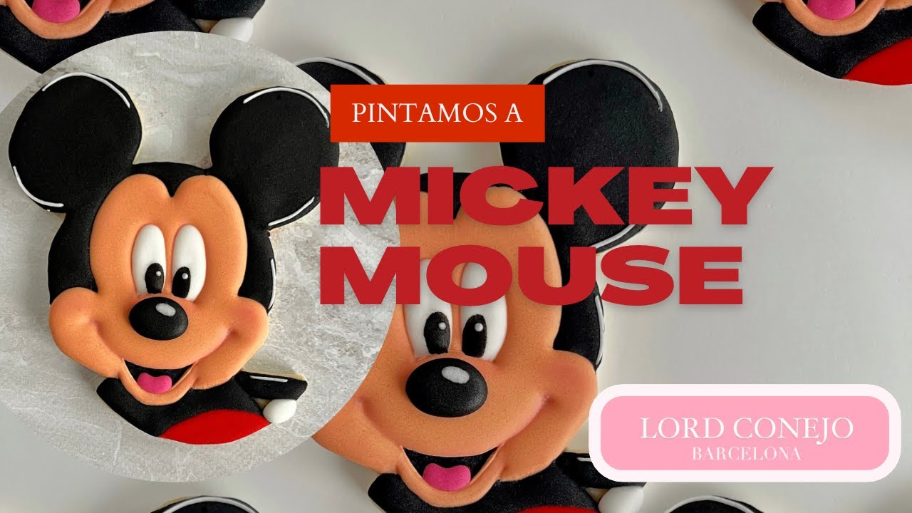 MICKEY MOUSE ROYAL ICING COOKIE  (tutorial) 🍪🍪🧈🧈🎨🎨