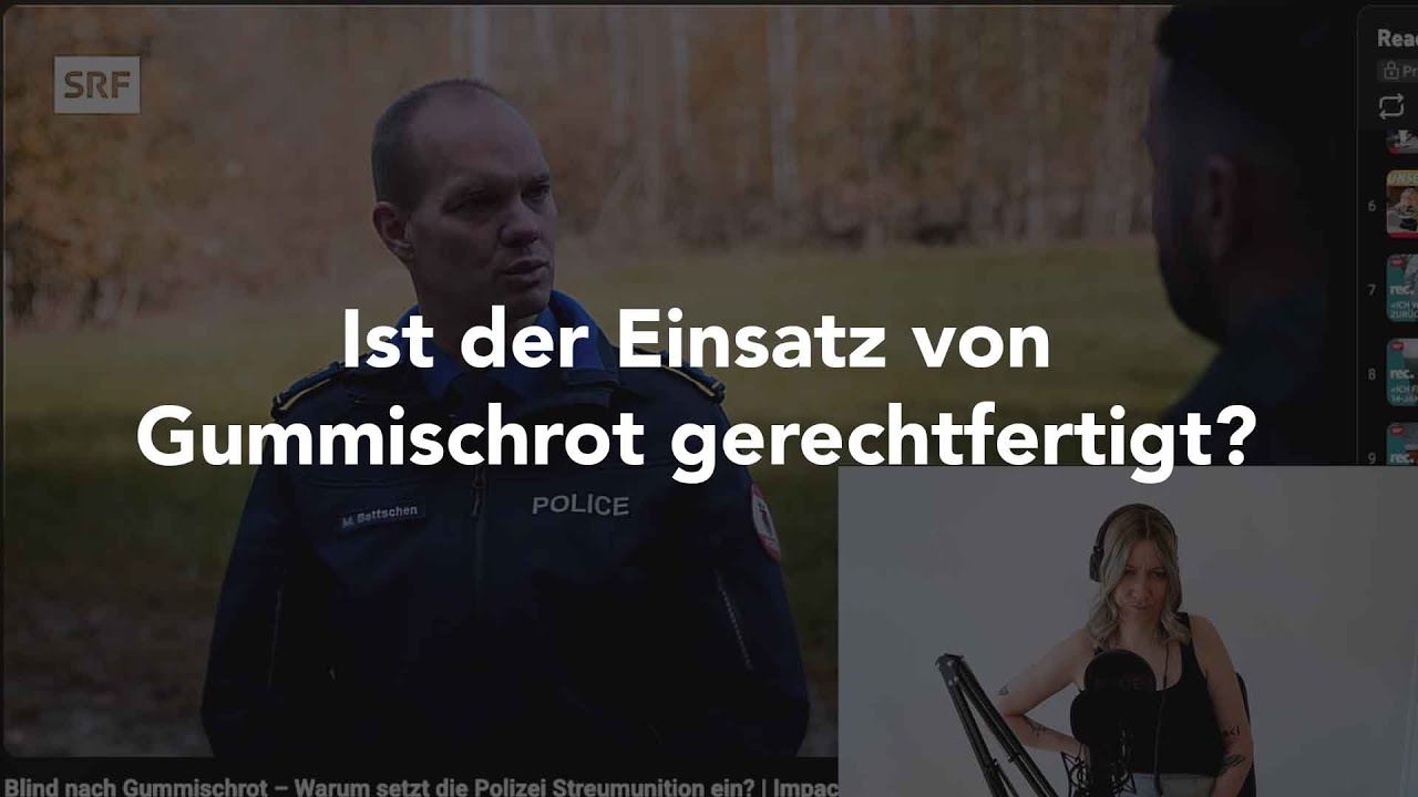 Blind durch Gummischrot und trotzdem Polizeipropaganda? - Reaction