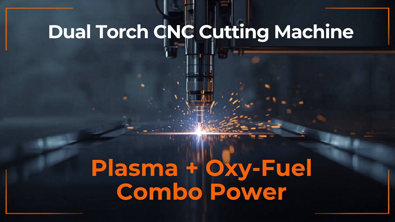 🔥 Dual Torch CNC Cutting Machine | Oxy-Fuel + Plasma | UltraCut Innovation Technology + Axis India