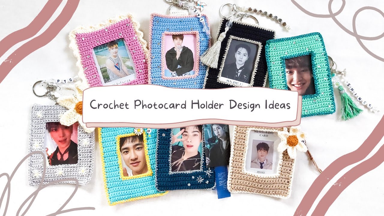 Crochet K-Pop Photocard Holder Design Ideas  |  뜨개질 포카홀더 꾸미기