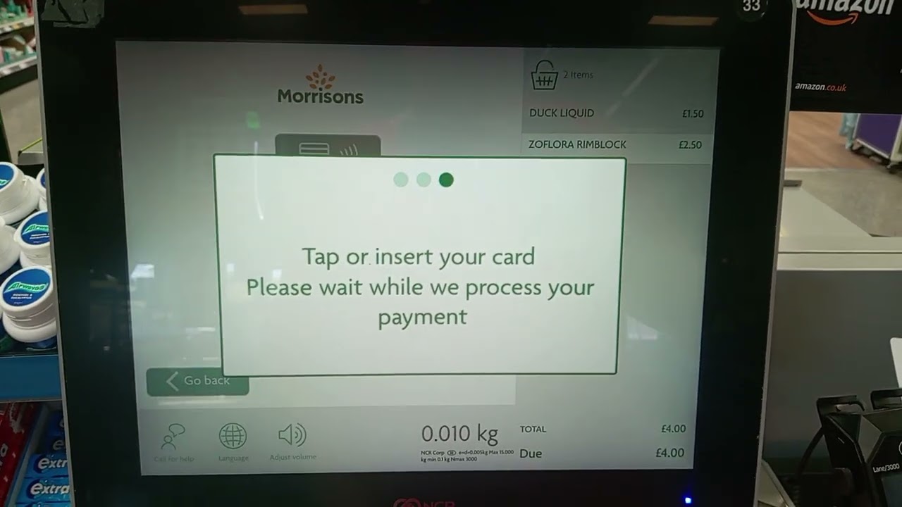 NCR Self checkout at morrisons Dalton park