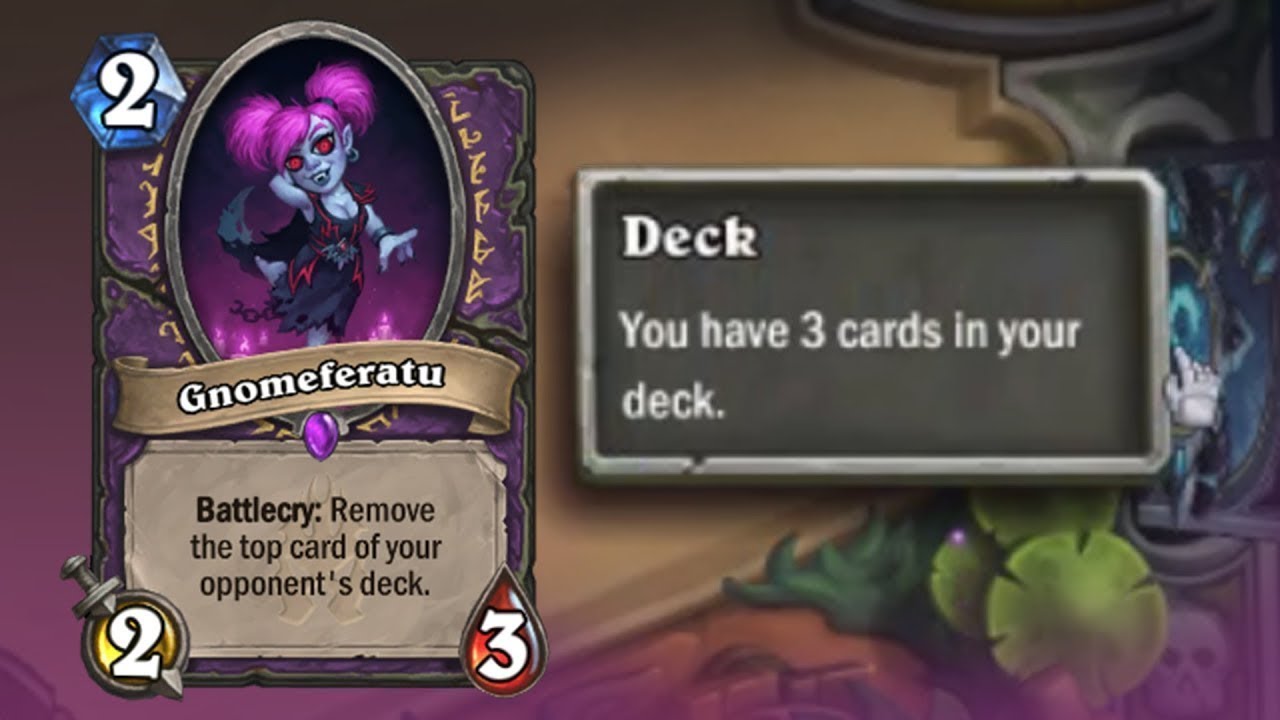 HearthStone : Gnomeferatu IS OP + Zola + N'zoth l Deck de Warlock