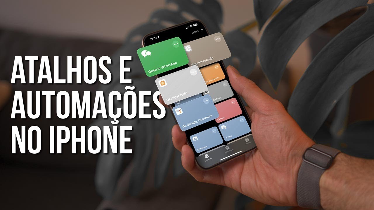 Meus ATALHOS e AUTOMAÇÕES favoritos no meu iPhone 15 Pro Max!