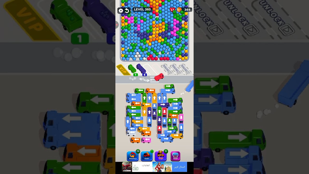 Bubble Bus 🚌: Parking Jam Puzzle Game level 360
