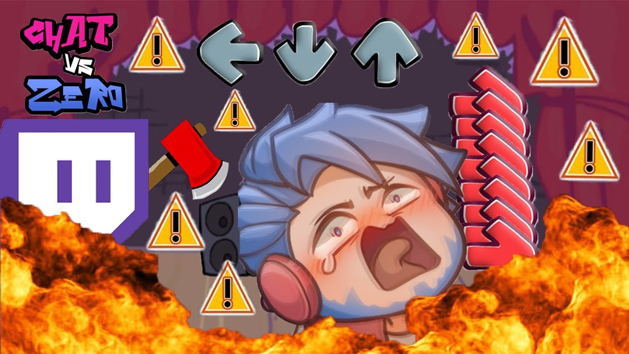 GIVING TWITCH CHAT CONTROL OF MY GAME (FNF Streamer Vs. Chat Highlights)