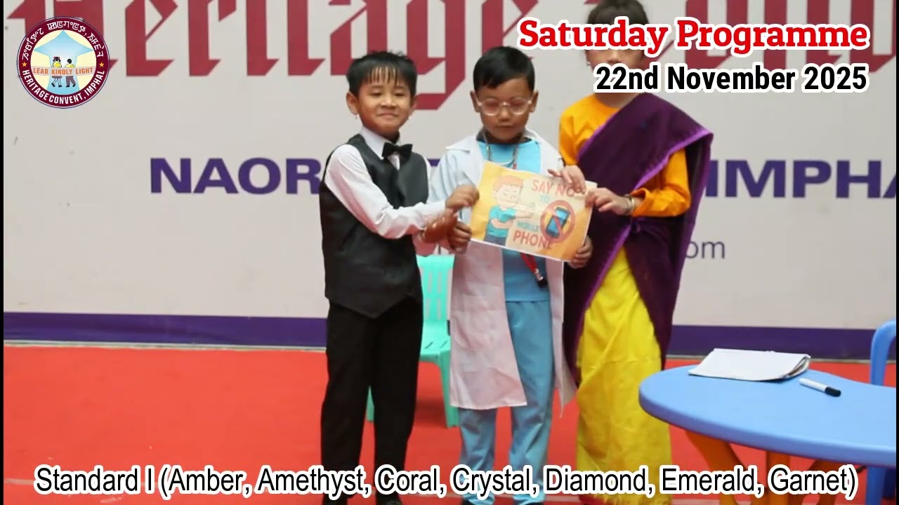 HERITAGE CONVENT | Campus 2 | Saturday Programme  | Std 01 | 22nd Nov 2025