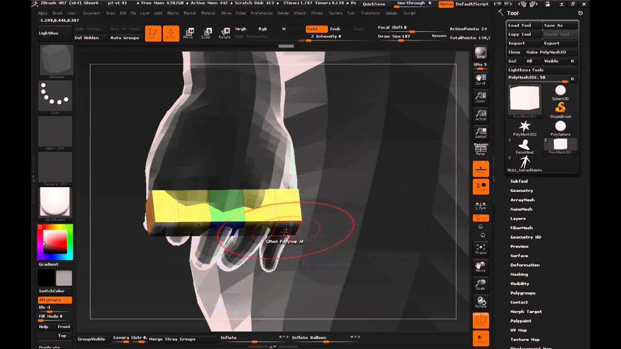 ZBrush 4r7 Tips & Workflows #4: Using QCube