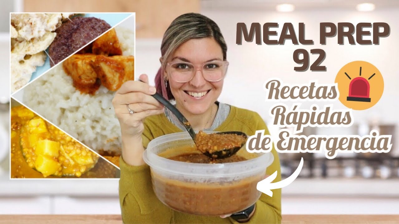 MEAL PREP FÁCIL *Menú Semanal Paso a Paso RECETAS FÁCILES para Salir del Paso
