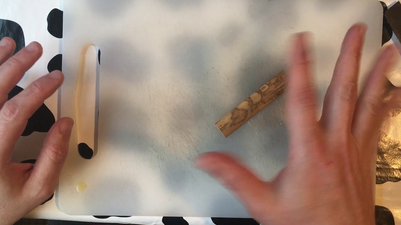 2 Caña tradicional para dulzaina, preparación de la tablilla