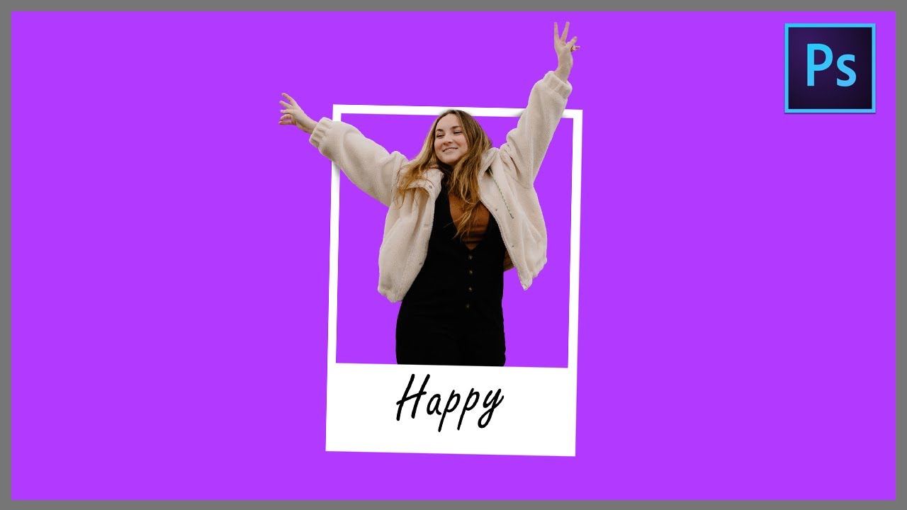 [ Photoshop Tutorial ] HOW TO MAKE POP OUT FRAME EFFECT