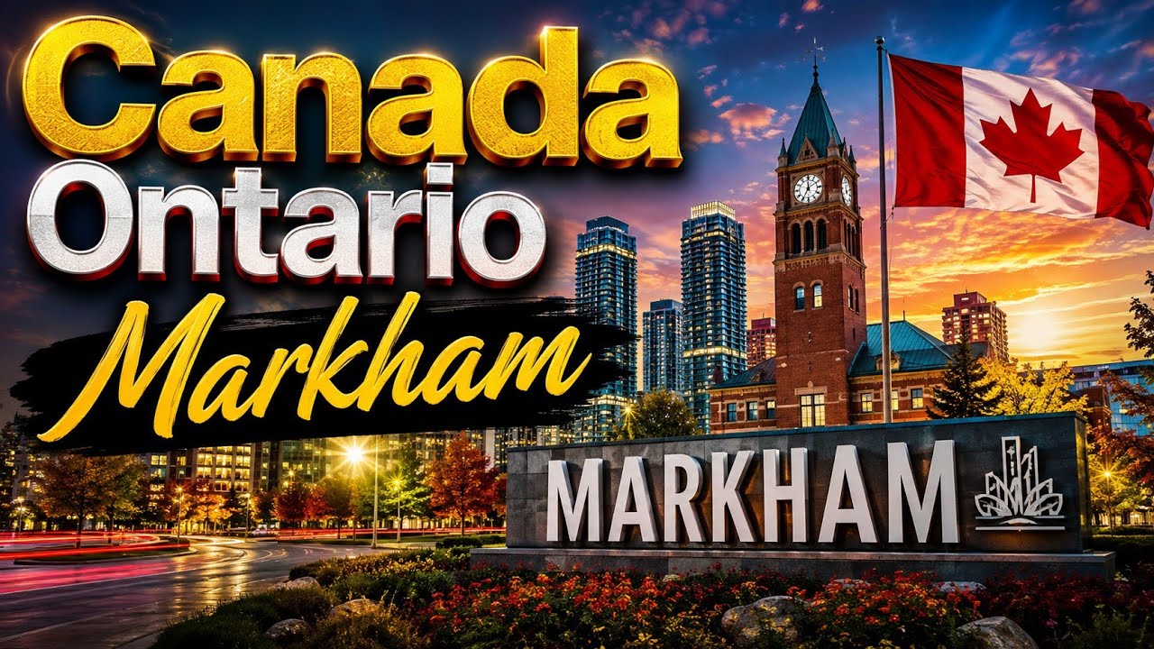 Canada Ontario Markham city 4k Vlog Travel  🇨🇦🍁