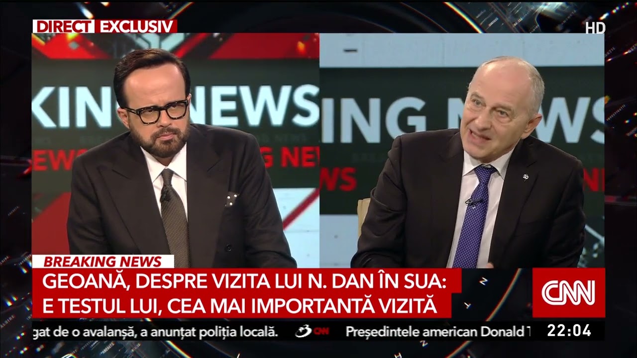 Geoană, despre vizita lui N. Dan în SUA: E testul lui, cea mai importantă vizită