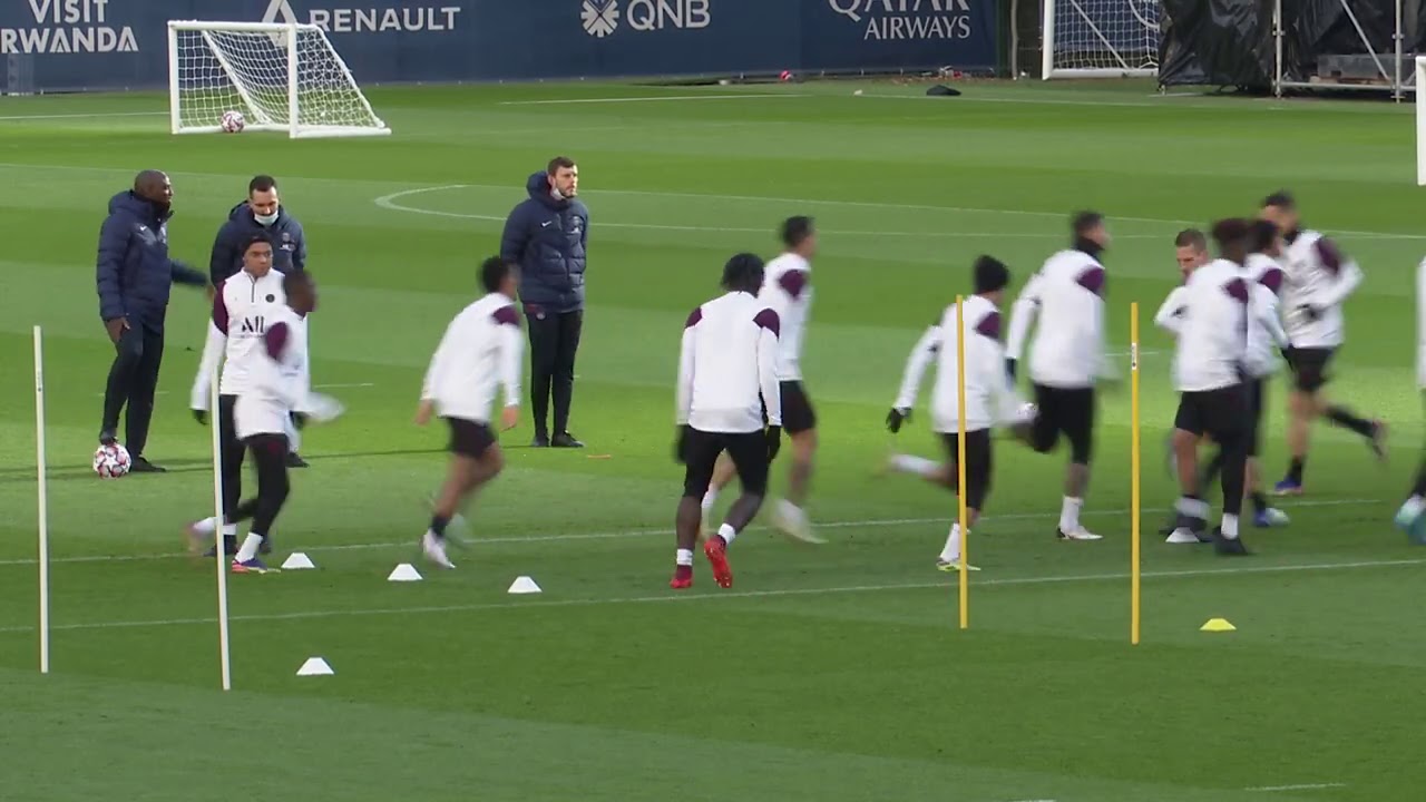 ENTRAINEMENT PSG VEILLE DE MATCH CONTRE LEIPZIG EN LIGUE DES CHAMPIONS