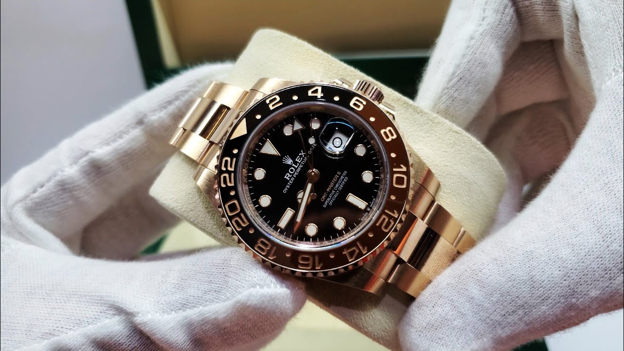 Rolex GMT Master 18ct Rose Gold