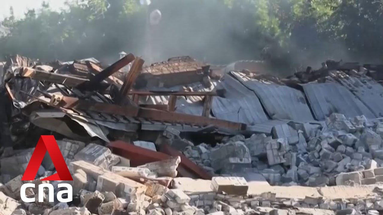 Satellite images show at least eight Russian warplanes destroyed at Crimea airbase
