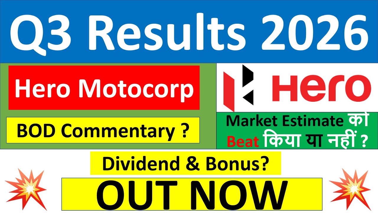 Hero Motocorp q3 results 2026 | Hero Motocorp results today | Hero Motocorp Share latest News today
