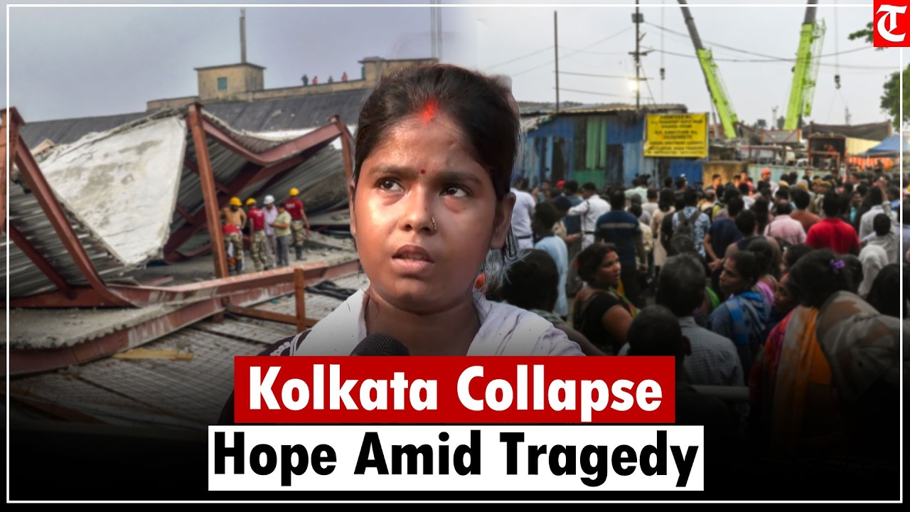 Heartbreaking Scenes as Families Wait for Loved Ones After Kolkata Collapse