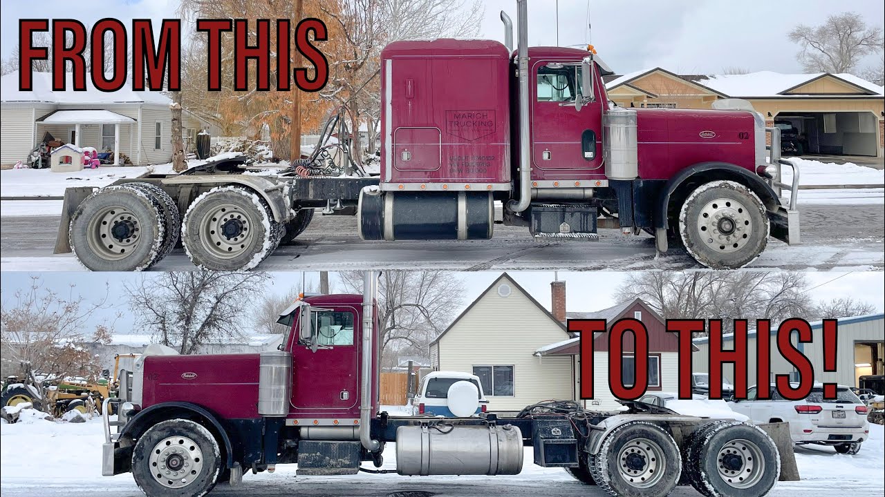 REMOVING A SLEEPER FROM A PETERBILT 379 - Big hole conversion part 2