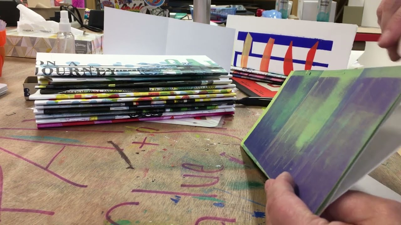 Art Journaling 014: Stapling and Folding Pocket Notebooks