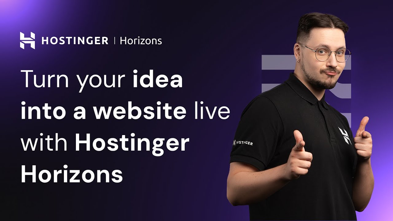 🔴 See your idea turn into a website live with Hostinger Horizons
