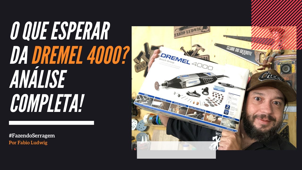 Testando a DREMEL 4000 - Micro retifica ajuda na marcenaria?