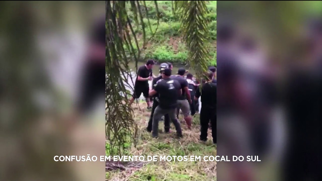 Confusão é registrada durante evento de motos em Cocal do Sul