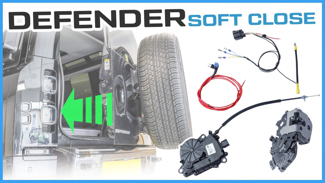 DIY Soft Close Rear Door Tailgate Retrofit Upgrade For Land Rover Defender L663
