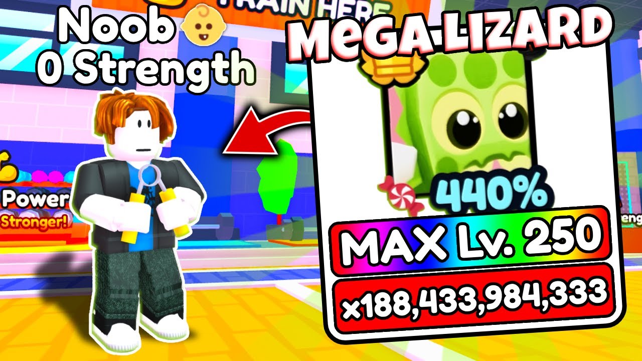 Start Over As NOOB With OP MEGA LIZARD in Arm Wrestling Simulator!