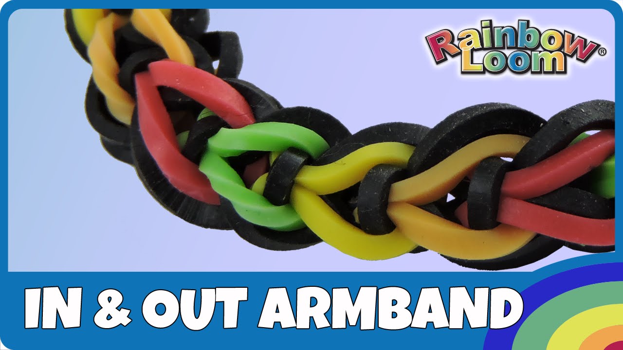 Rainbow Loom In & Out Armband - deutsche Anleitung