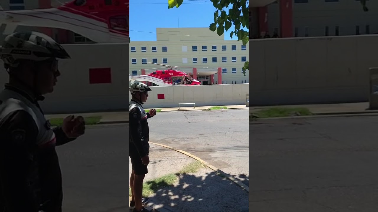 As&iacute; lleg&oacute; el vuelo sanitario desde J&aacute;chal al Hospital Rawson trasladando a una paciente