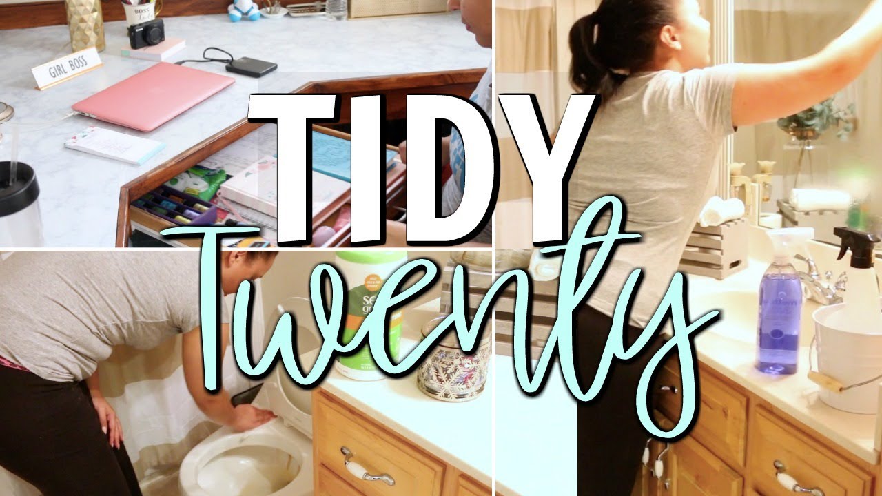 CLEAN WITH ME 2018 | TIDY TWENTY CLEANING |  MY REALISTIC MORNING CLEANING ROUTINE!! | Page Danielle