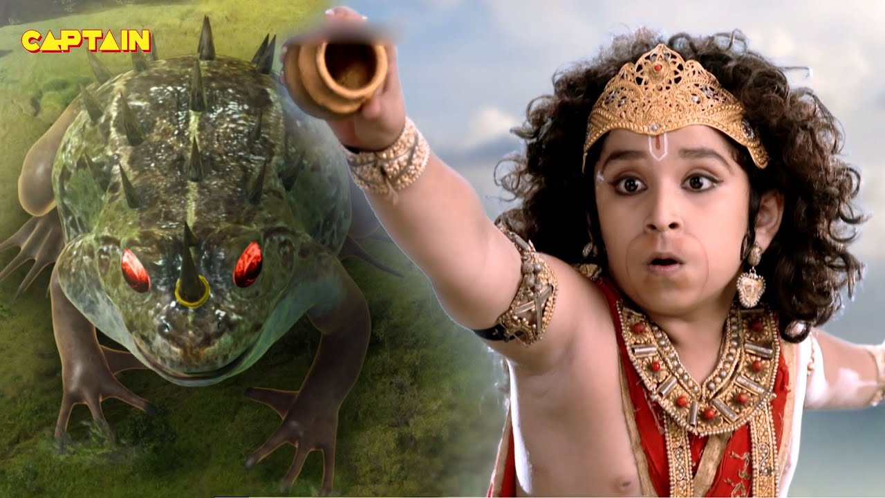 हनुमान जी ने जब इस असुर मेंढक पर छिड़का दूषित जल || महाबली हनुमान || भाग. 326