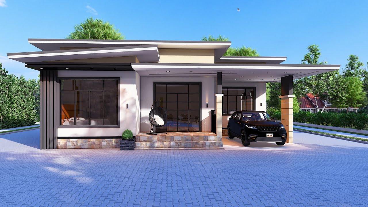 The Beautiful Modern 3 Bedroom Bungalow House Design | Elegant & Affordable Dream Home Plan