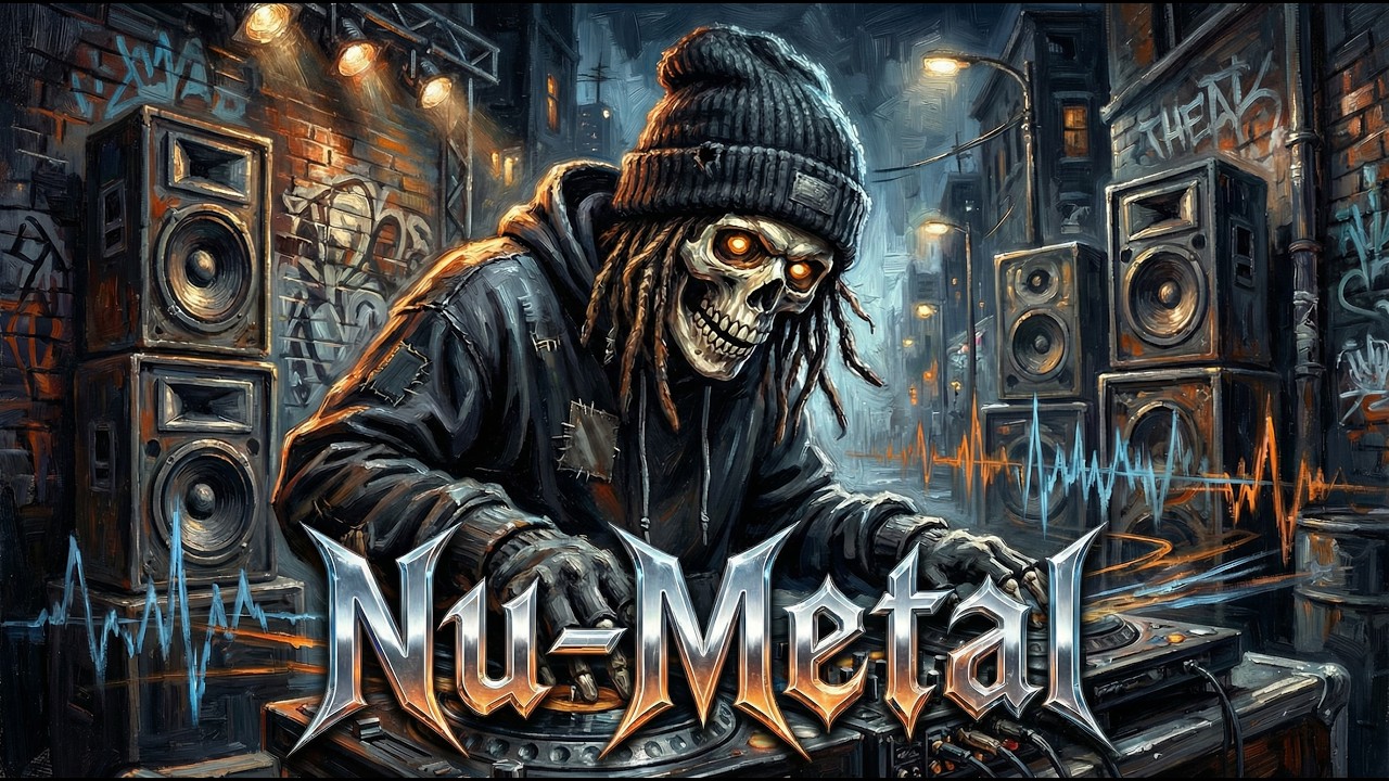 Underground Nu-Metal Instrumental with EDM Bass Surge and Street DJ Energy