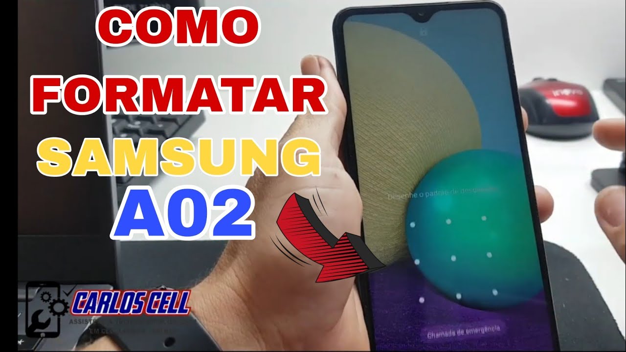 Como Formatar o Samsung A02 Remover Senha Padrão e Do Pin (HARD RESET)