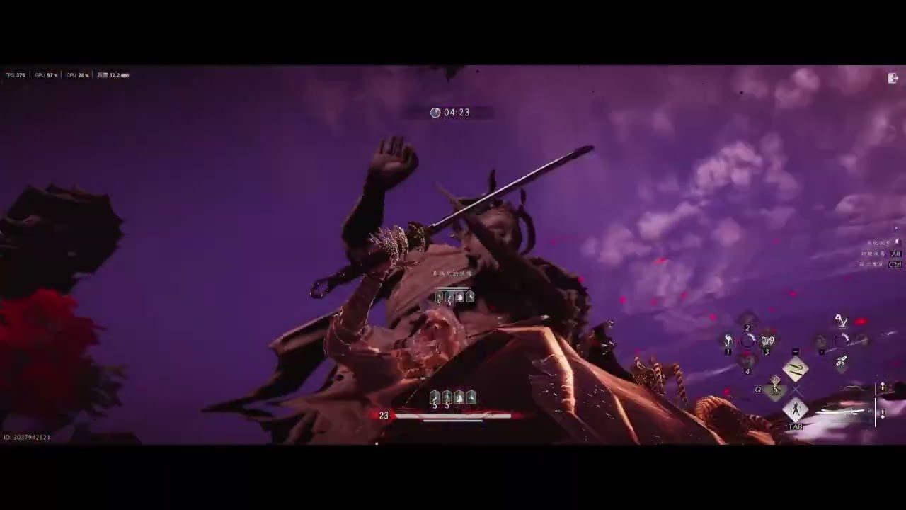 「燕雲十六聲」國際服，雙刀九劍 pvp止戈論劍。Where Wind Meet - Global: 1v1 Arena Mythic Rank /Dual Blades